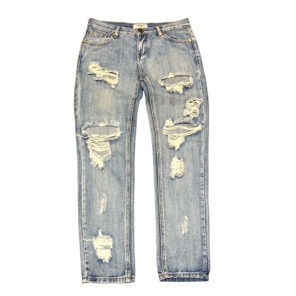 One Teaspoon Awesome Distressed Baggies Jeans - Picture 6 of 13